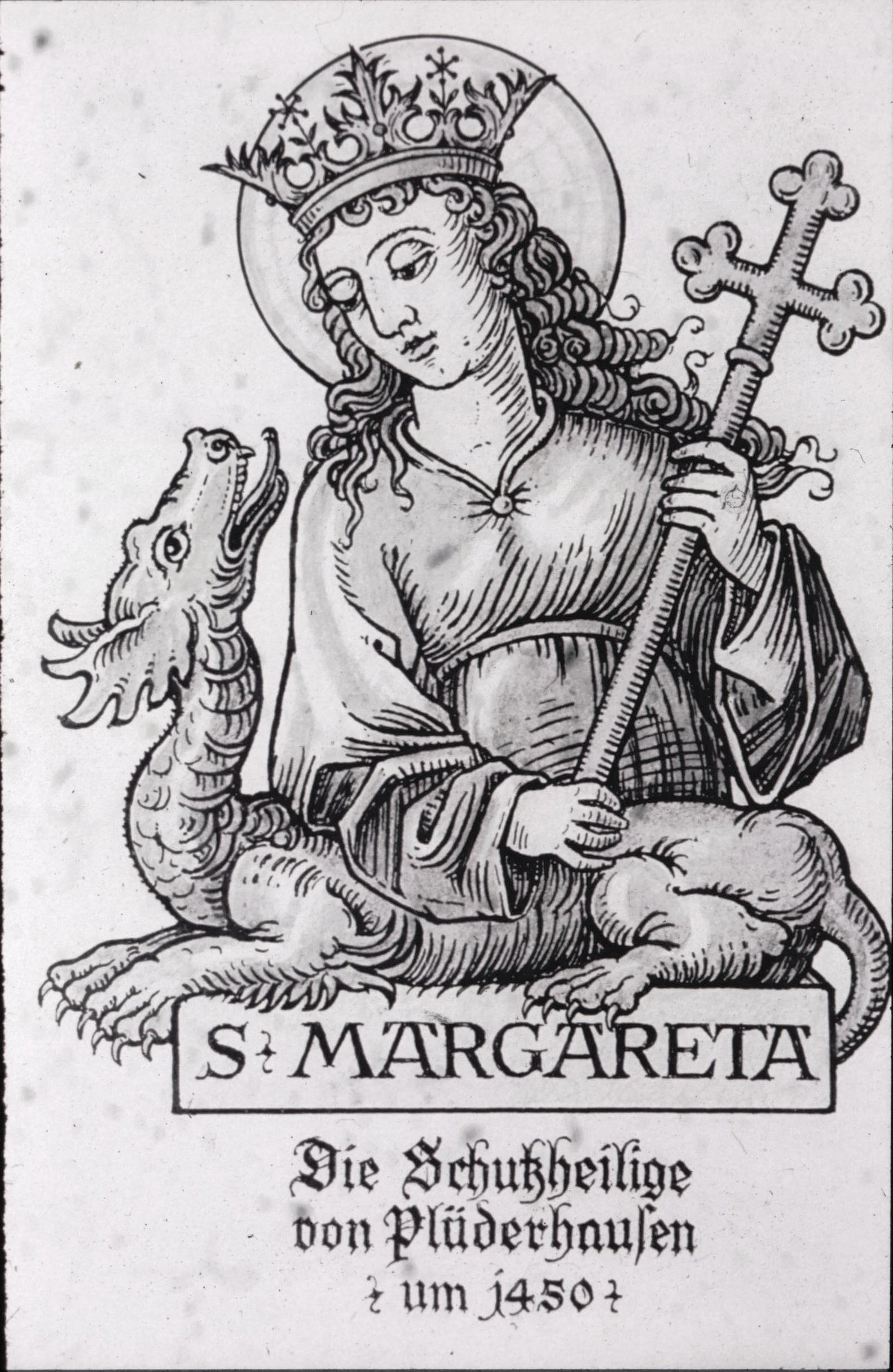 St. Margareta - die Schutzheilige von Plüderhausen um 1450